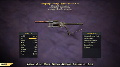 Instigating Explosive 15 Pipe Revolver Rifle