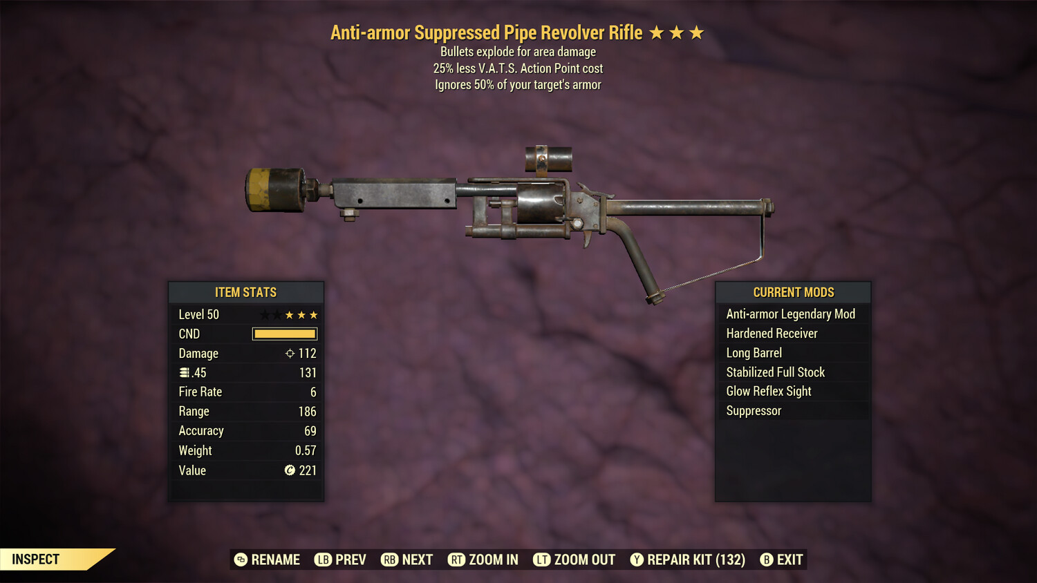 Anti Armor Explosive 25 Pipe Revolver Rifle