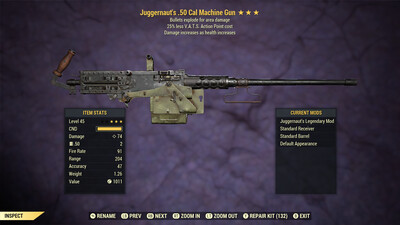 Juggernaut Explosive 25 50-cal Machine Gun