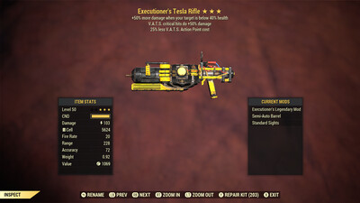 Executioners 50/25 Tesla Rifle