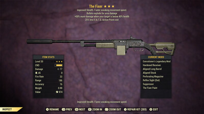 The Fixer: Executioners Explosive 15 Lvl 30