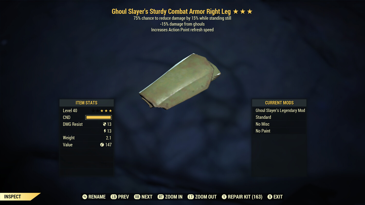 Ghoul Slayers AP Refresh/Sentinel Combat RL