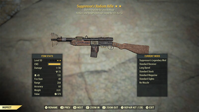 Legacy Suppressor Explosive Radium Rifle