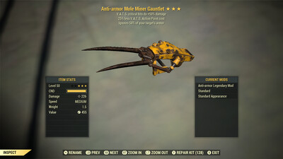 Anti Armor 50/25 Mole Miner Gauntlet