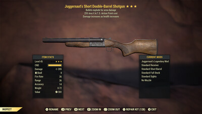 Juggernaut Explosive 25 Double Barrel Shotgun