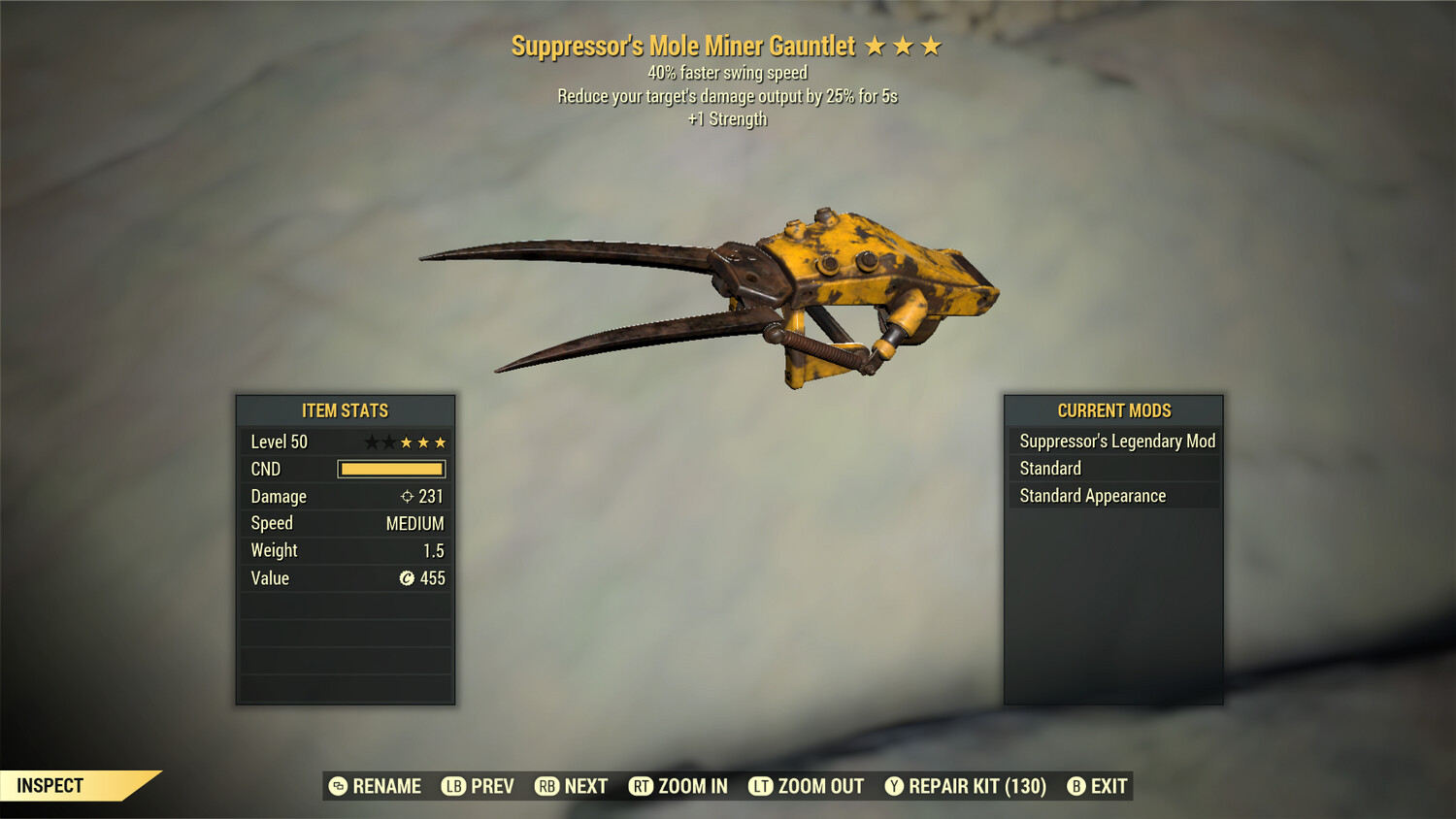 Suppressor 1S/SS Mole Miner Gauntlet