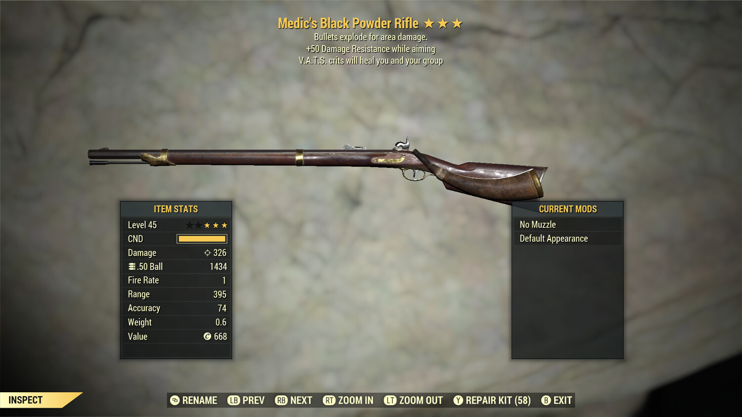 Medic Explosive 50 Black Powder Rifle
