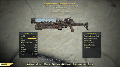 Assassins 25/25 Gauss Rifle