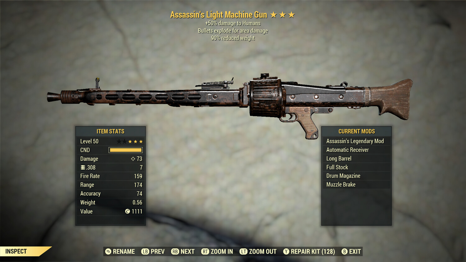 Assassins Explosive 90 Light Machine Gun