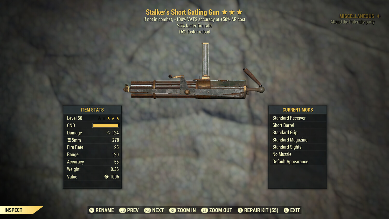 Stalker 25/15 Gatling Gun
