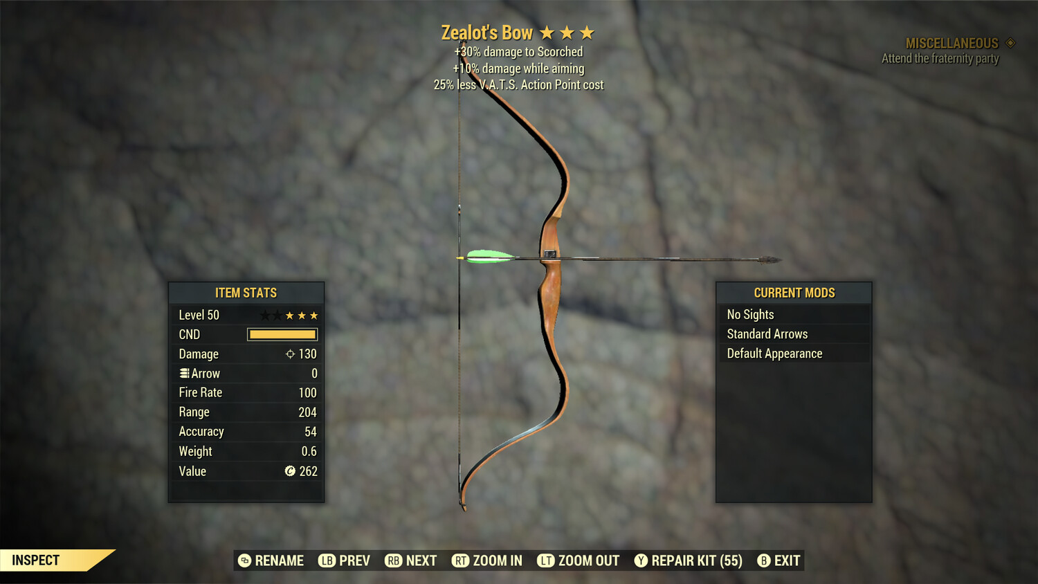 Zealots 25/25 Bow