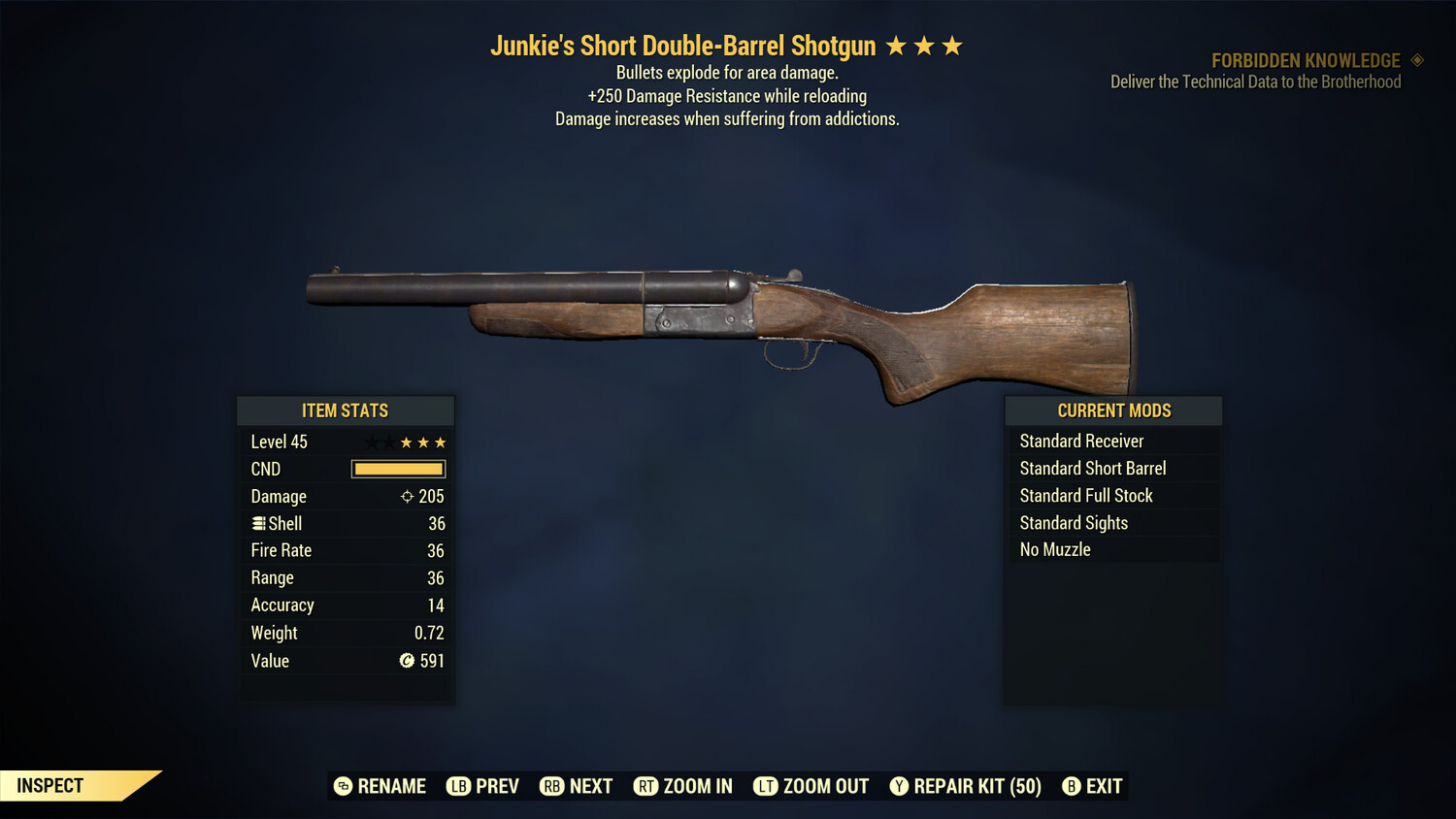 Junkie Explosive 250 Double Barrel Shotgun