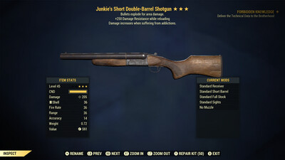 Junkie Explosive 250 Double Barrel Shotgun