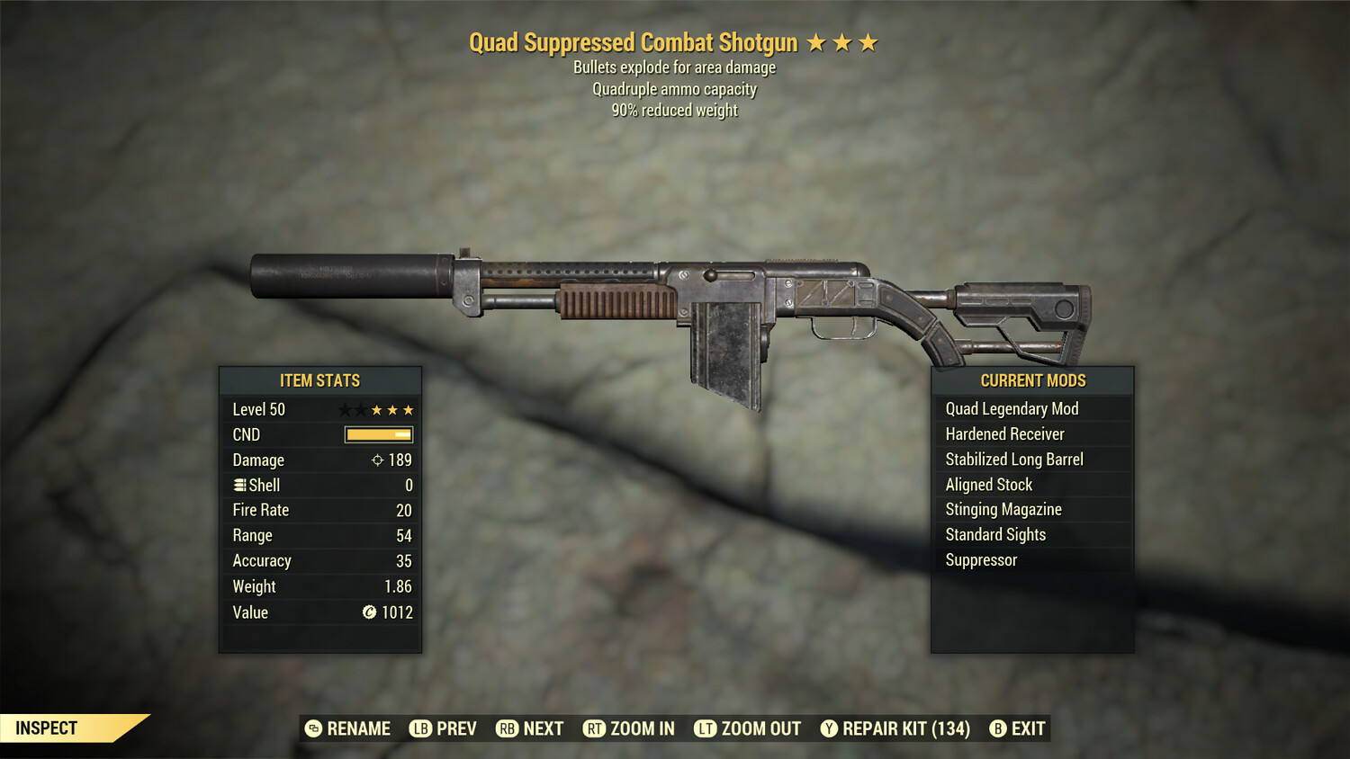 Quad Explosive 90 Combat Shotgun