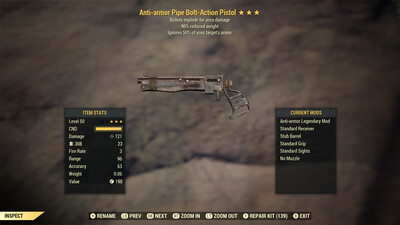 Bloodied Explosive 90 Pipe Pistol/Rifle