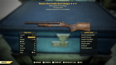 Mutant Explosive 15 Double Barrel Shotgun