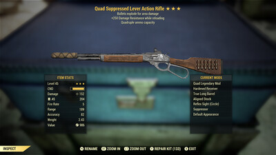 Quad Explosive 250 Lever Action Rifle