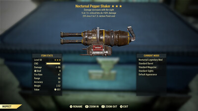 Nocturnal 50/25 Pepper Shaker