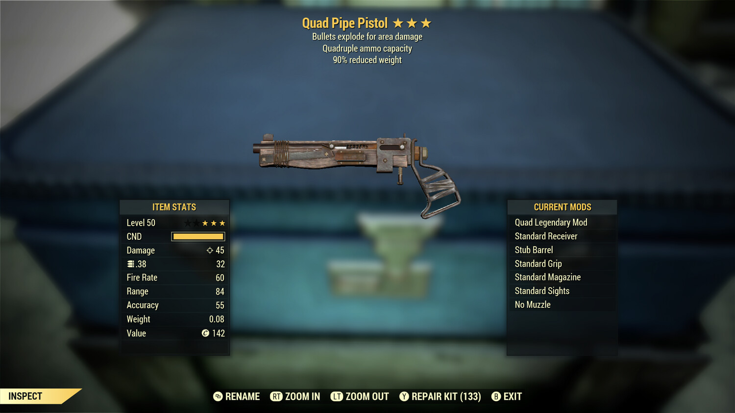 Quad Explosive 90 Pipe Pistol/Rifle