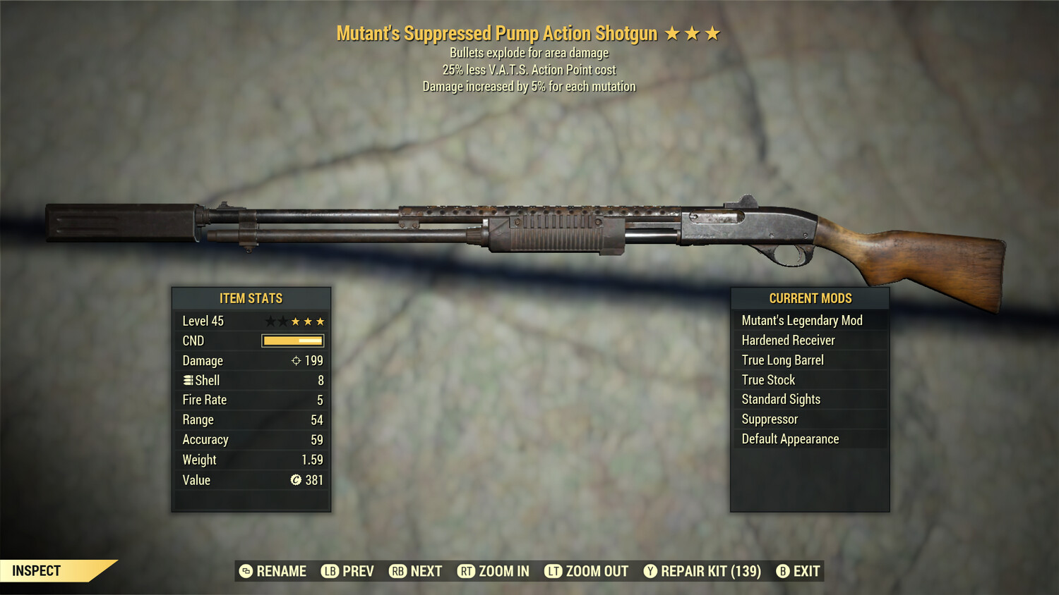 Mutant Explosive 25 Pump Action Shotgun