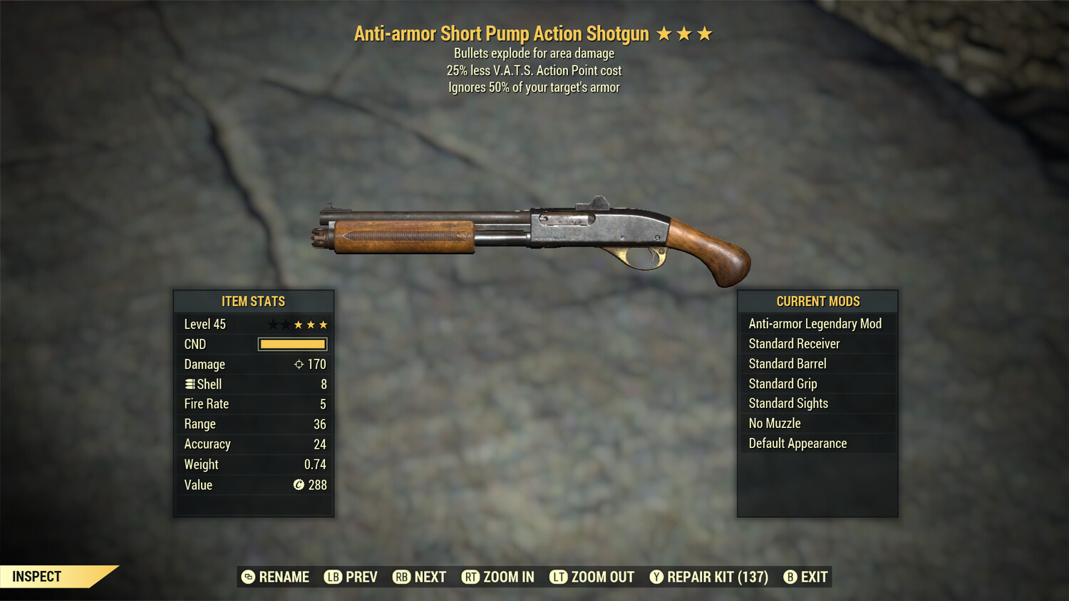 Anti Armor Explosive 25 Pump Action Shotgun