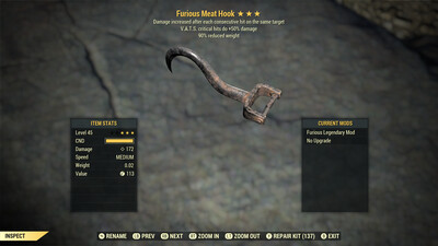 Furious 50/90 Meat Hook