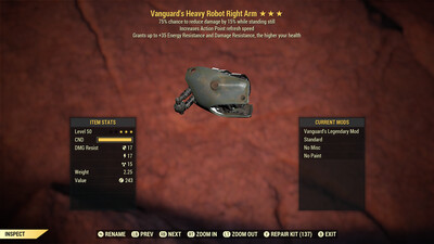Vanguard AP Refresh/Sentinel Robot RA