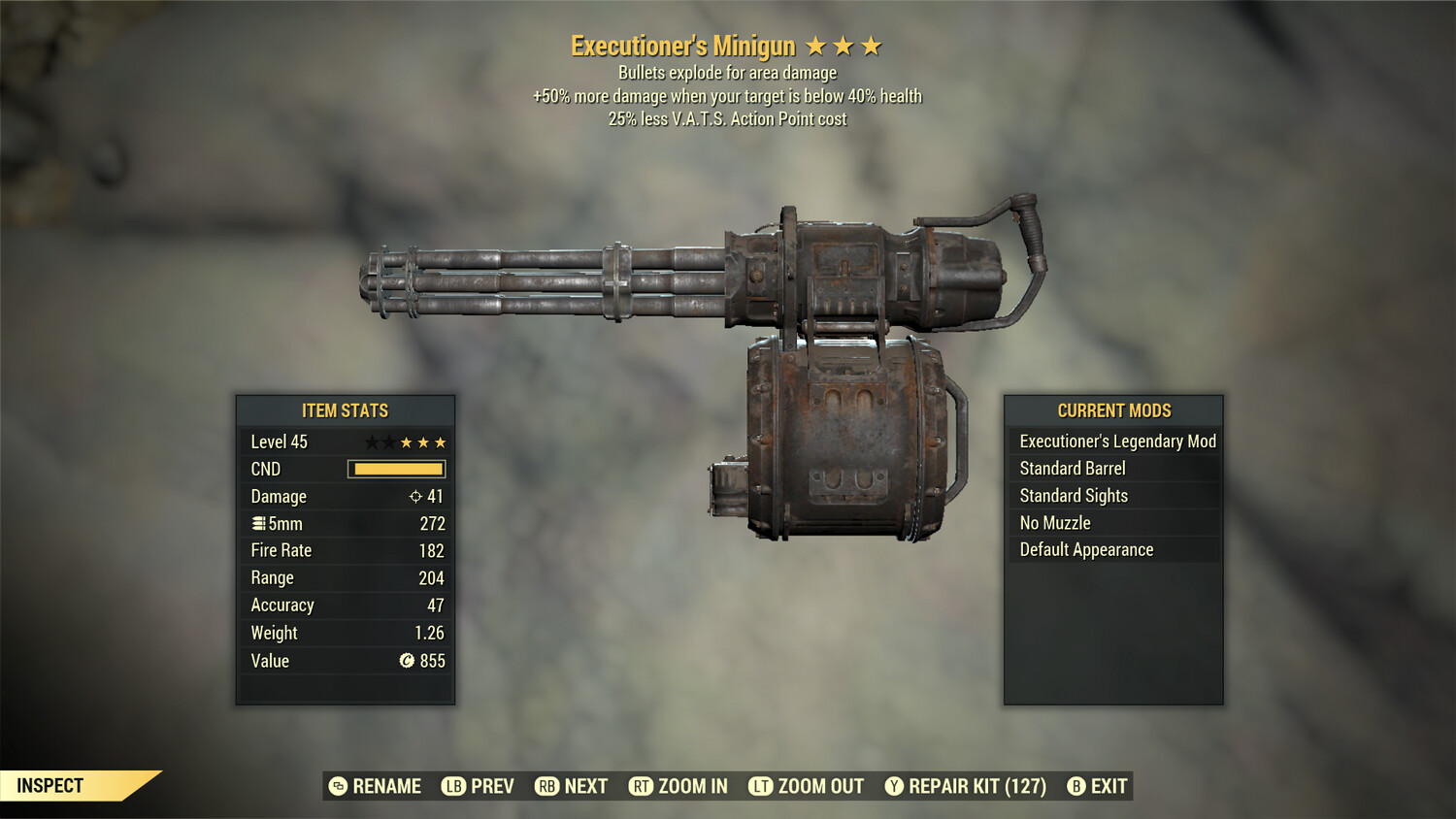 Executioners Explosive 25 Minigun