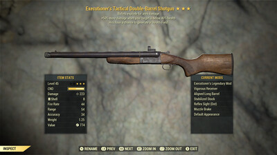 Executioners Explosive Stealth Double Barrel Shotgun