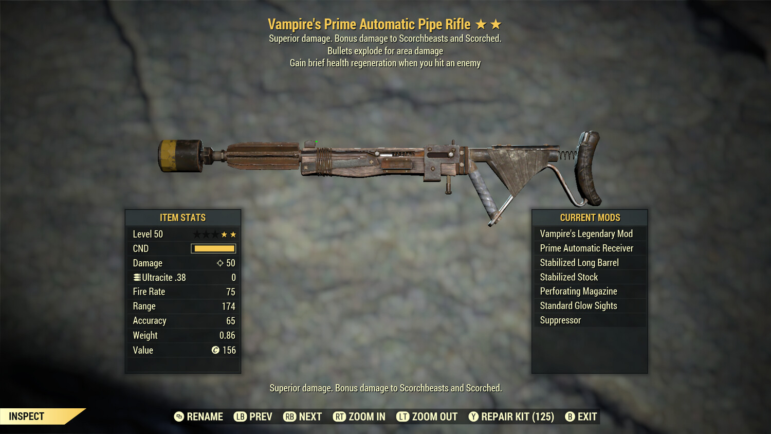 Vampire Explosive Pipe Rifle