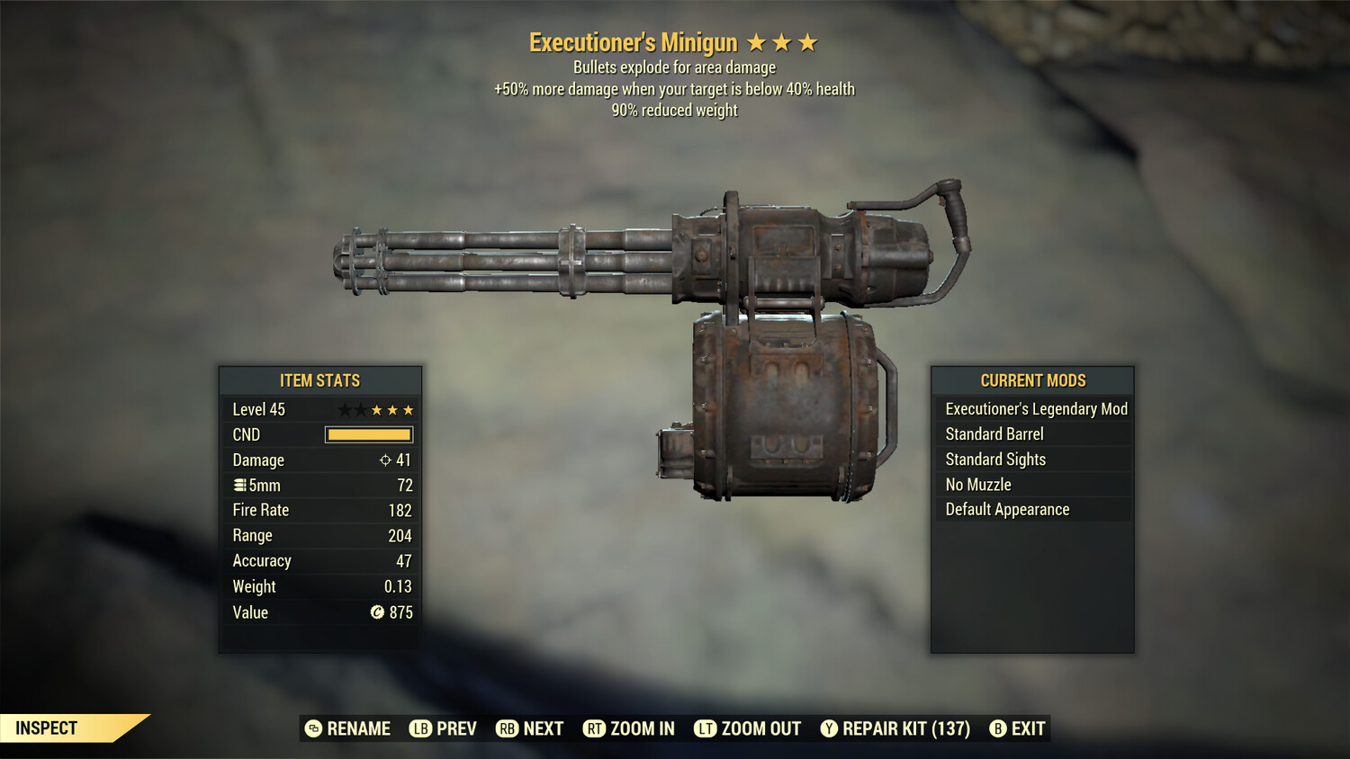 Executioners Explosive 90 Minigun