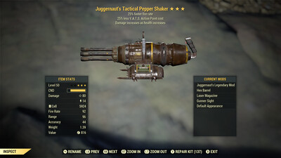 Juggernaut 25/25 Pepper Shaker