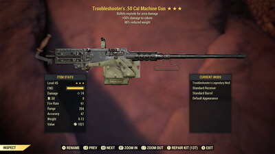 Troubleshooters Explosive 90 50-cal Machine Gun