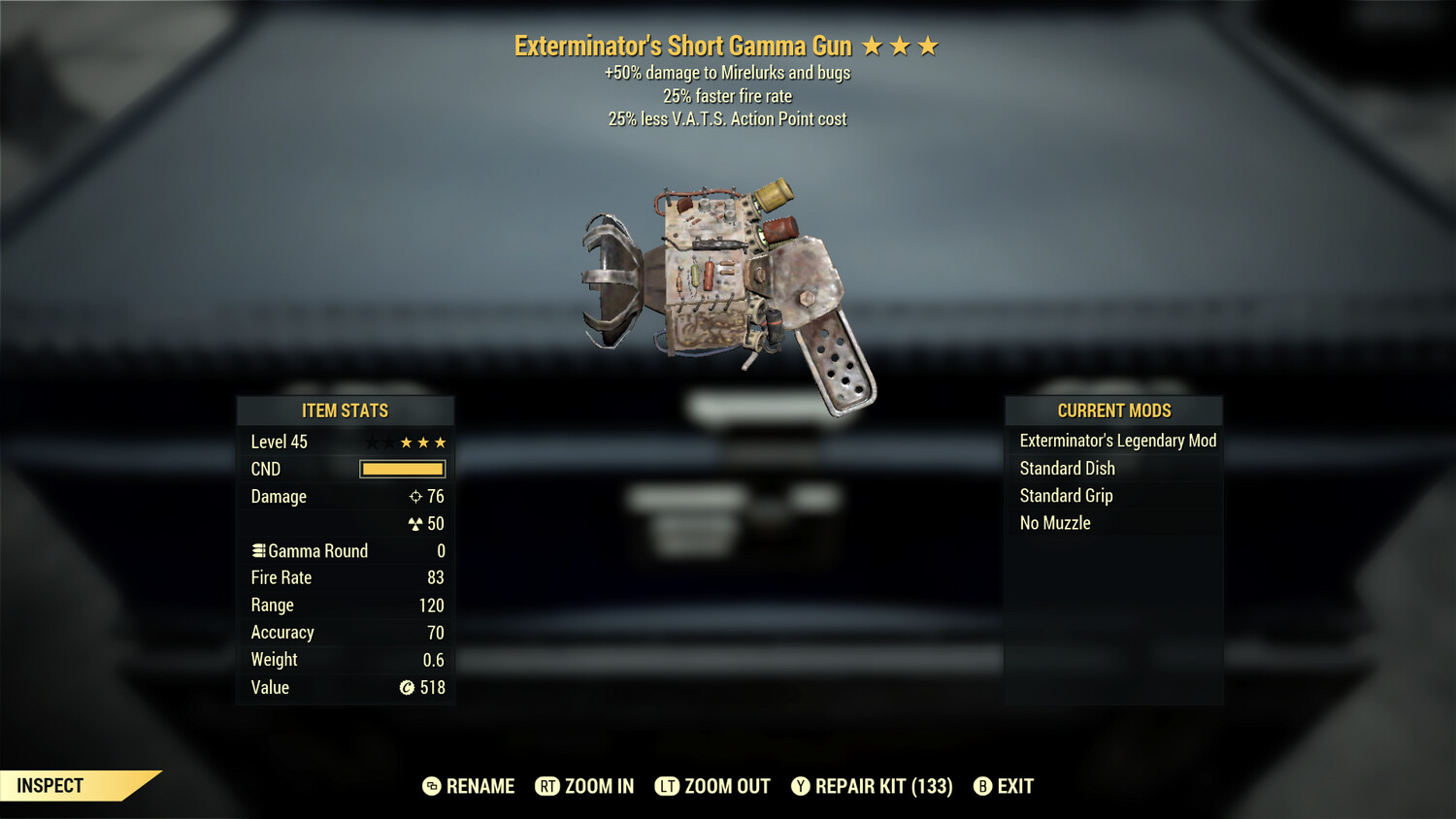 Exterminator 25/25 Gamma Gun