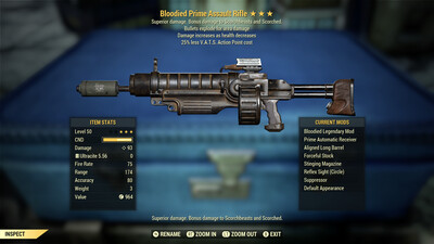 Bloodied Explosive 25 Assault Rifle