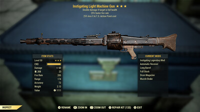 Instigating 25/25 Light Machine Gun