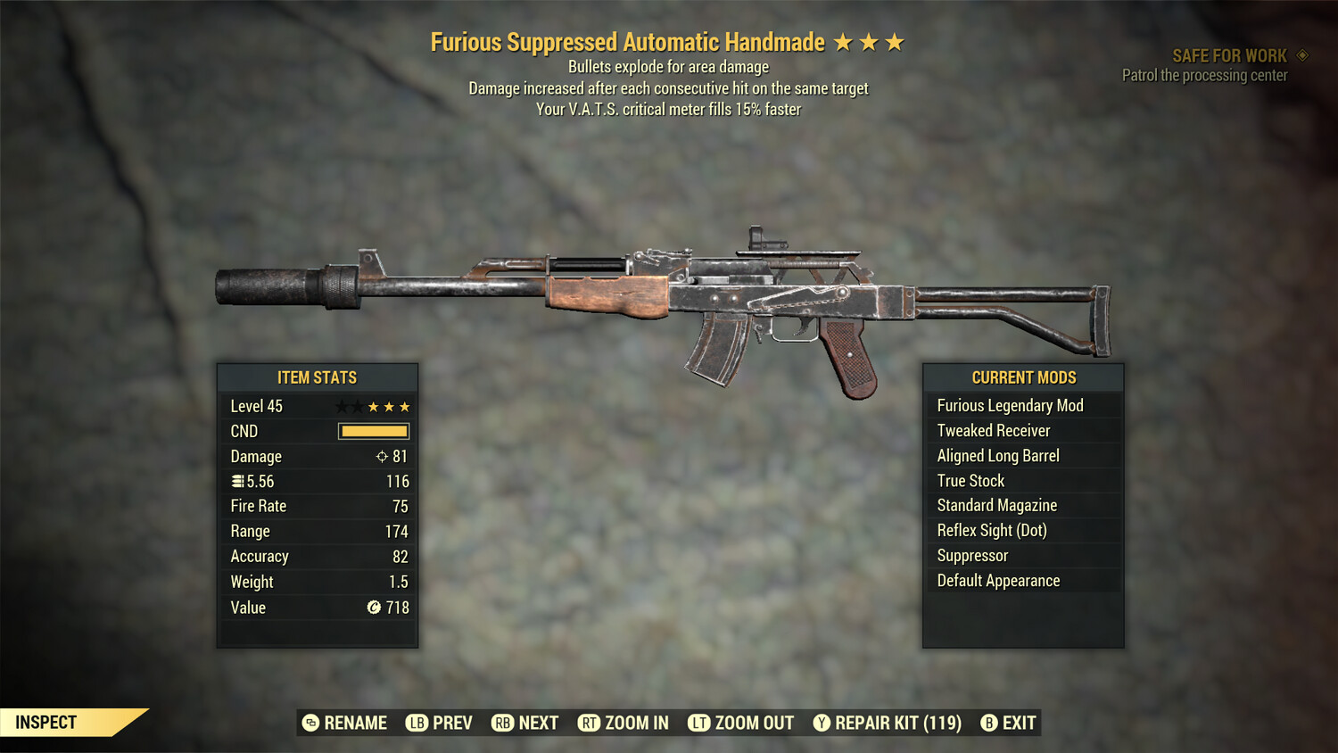 Furious Explosive 15c Handmade