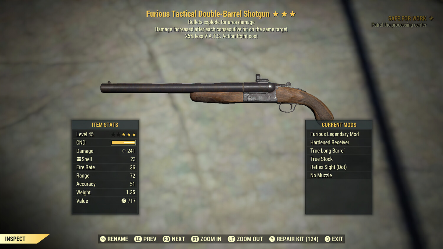 Furious Explosive 25 Double Barrel Shotgun
