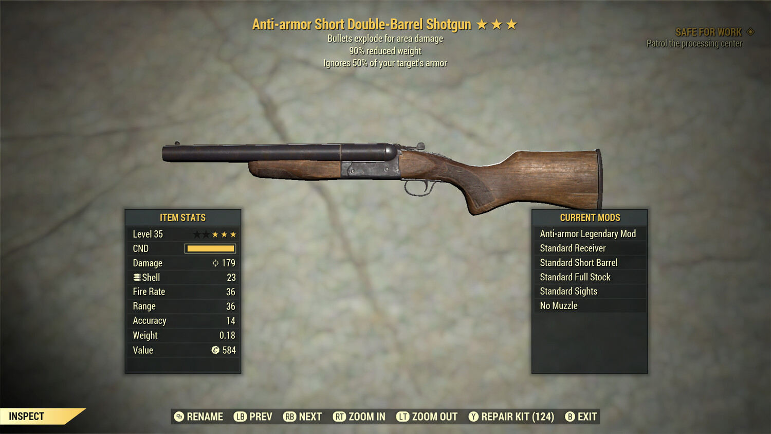Anti Armor Explosive 90 Double Barrel Shotgun