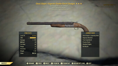 Ghoul Slayers Explosive 25 Double Barrel Shotgun