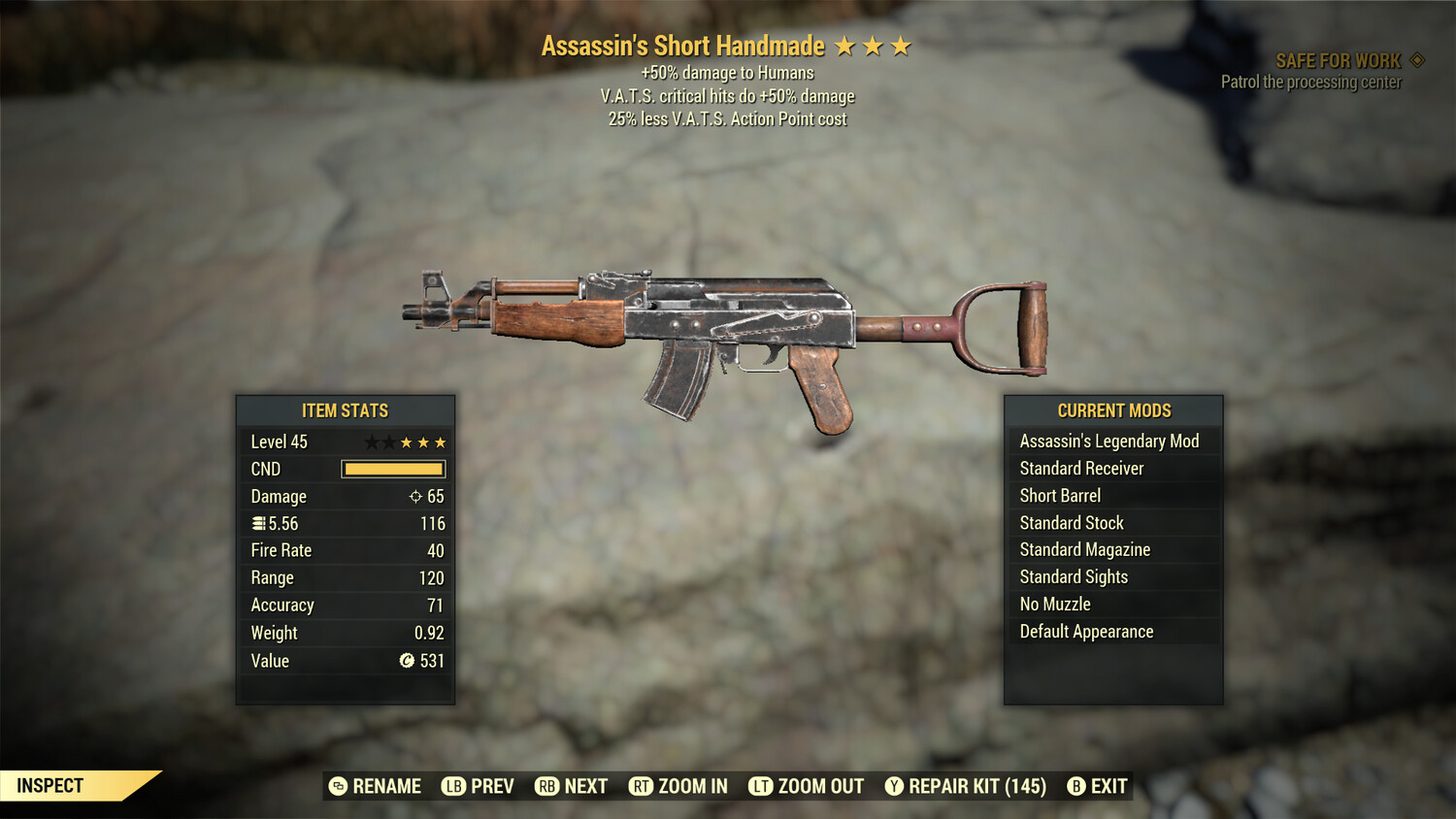 Assassins 50/25 Handmade