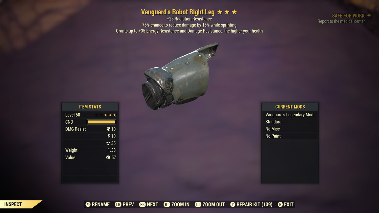 Vanguard Rad/Cavalier Robot RL