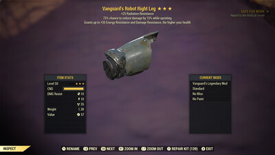 Vanguard Rad/Cavalier Robot RL