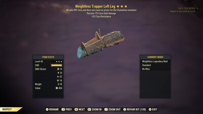 Weightless Cryo/Limb Trapper LL