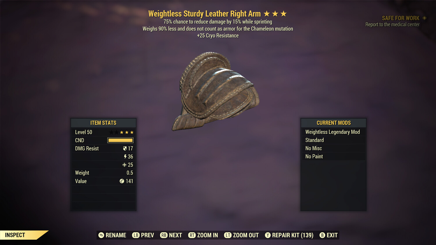 Weightless Cryo/Cavalier Leather RA