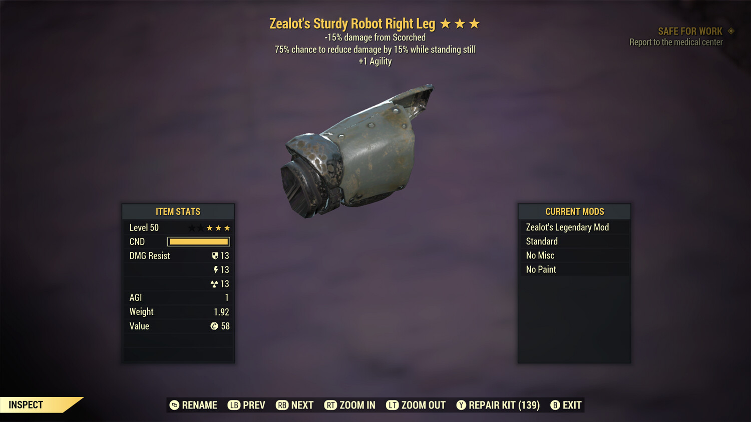 Zealots 1A/Sentinel Robot RL