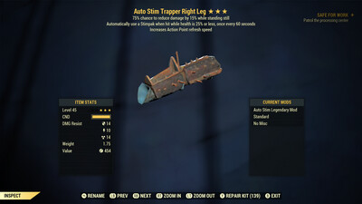 Auto Stim Ap Refresh/Sentinel Trapper RL