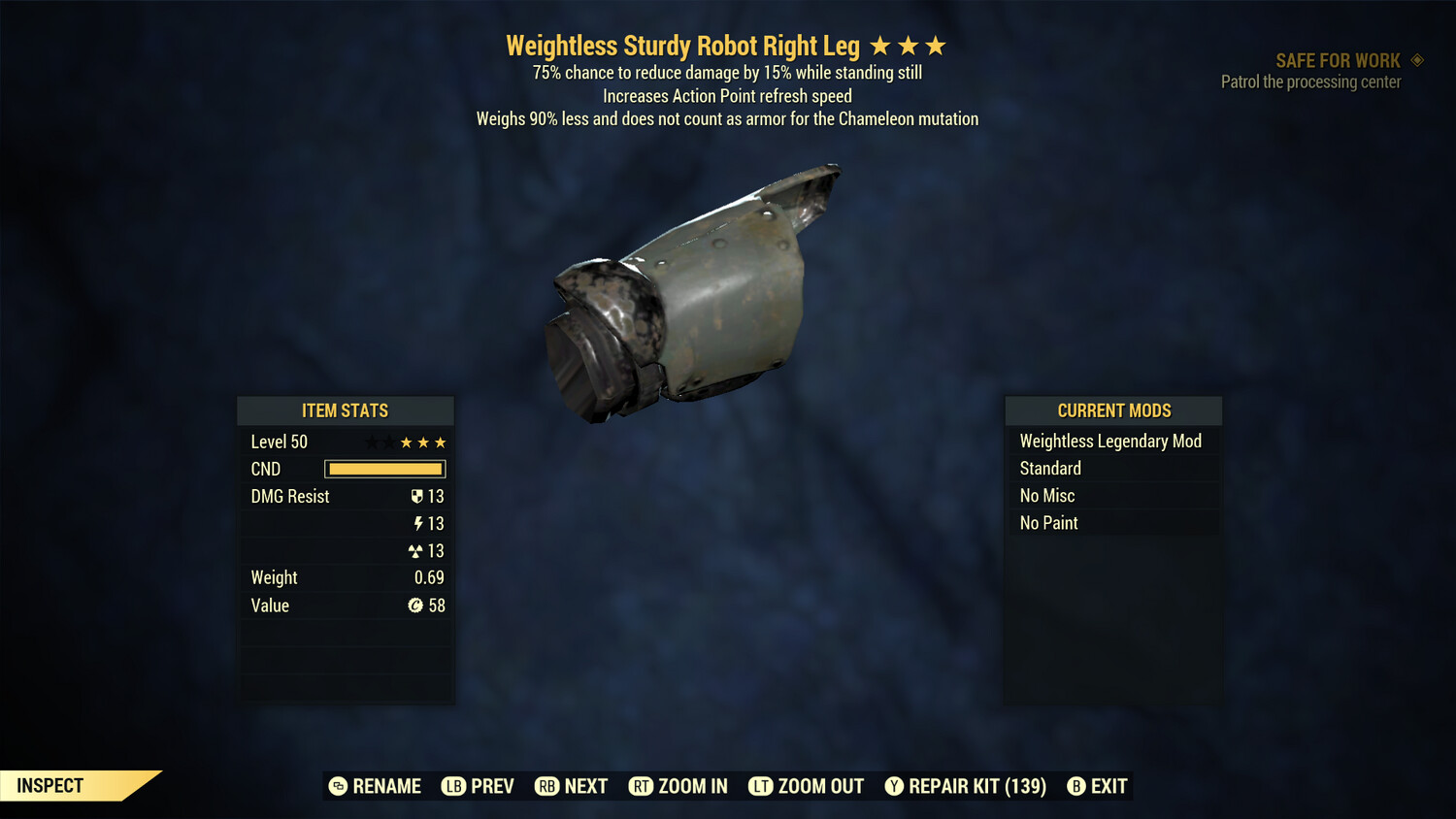 Weightless AP Sentinel Robot RL