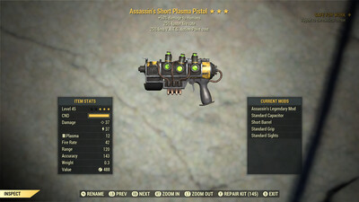 Assassins 25/25 Plasma Pistol/Rifle