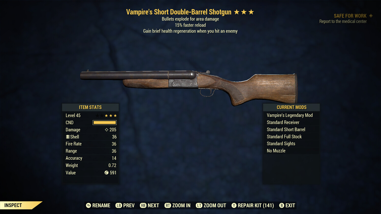 Vampire Explosive 15r Double Barrel Shotgun